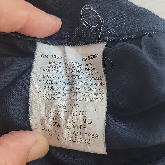 Lee Modern Series Curvy Fit Navy Casual Pants Womens Plus Size 22S - Picture 11 of 14